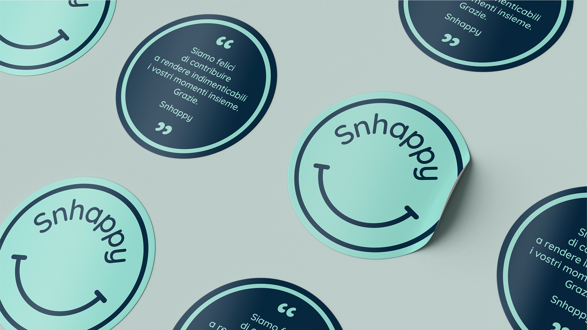 Snhappy - logo e stickers