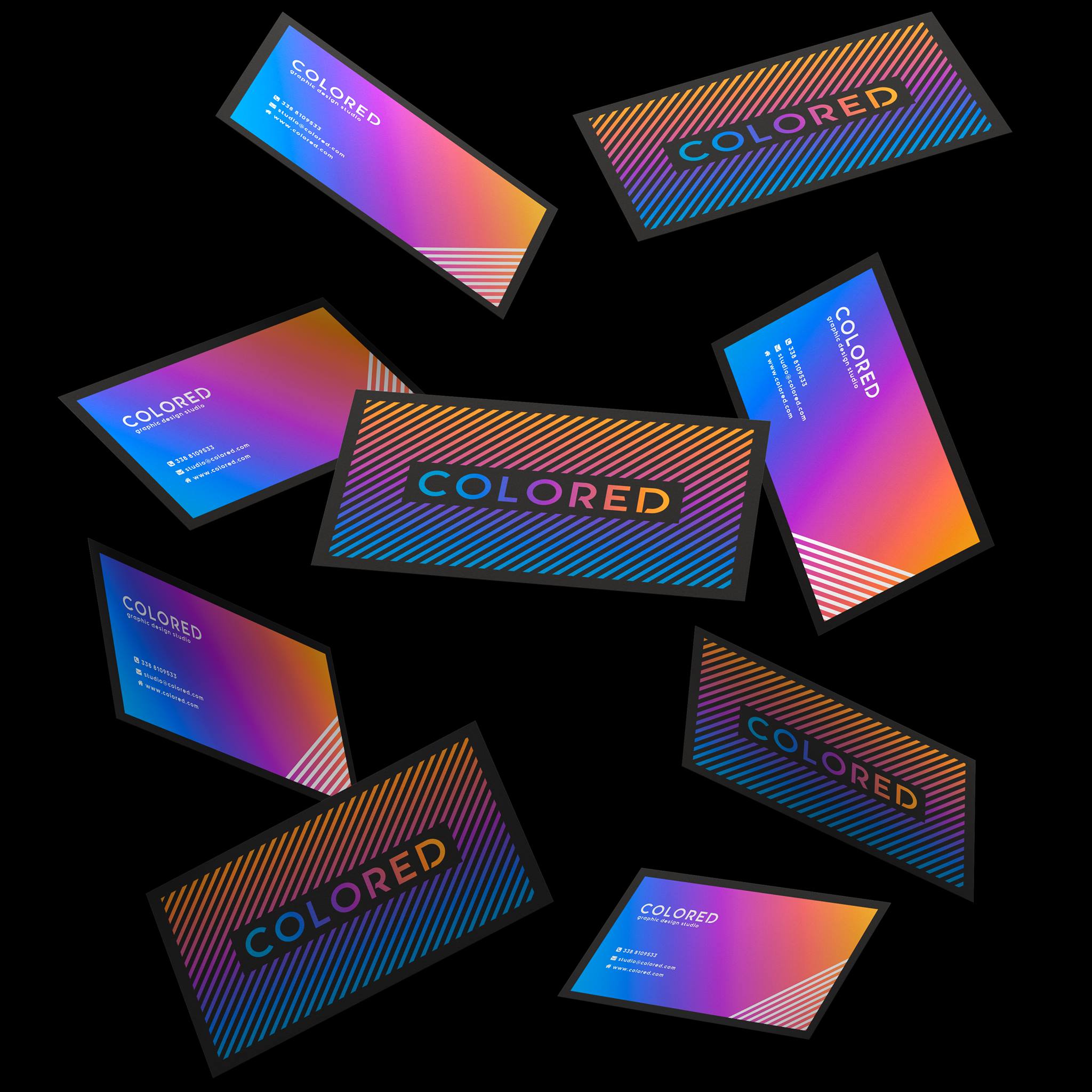 Colored - logo e business card