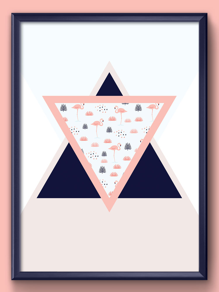 render e grafica milano poster flamingos