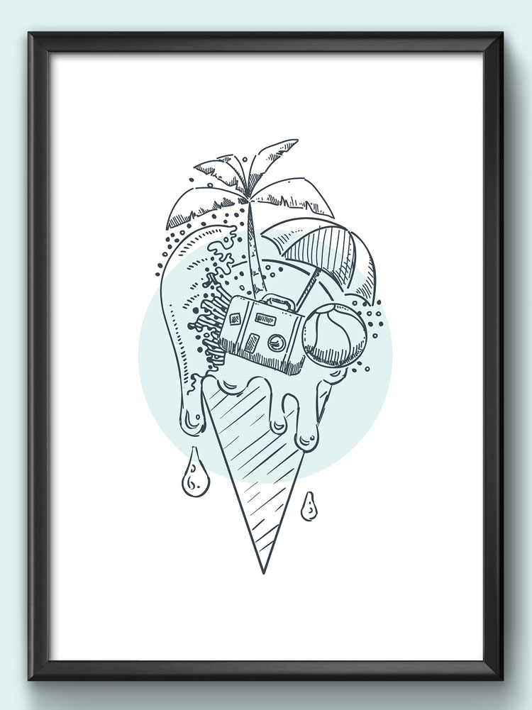 render e grafica milano poster summer