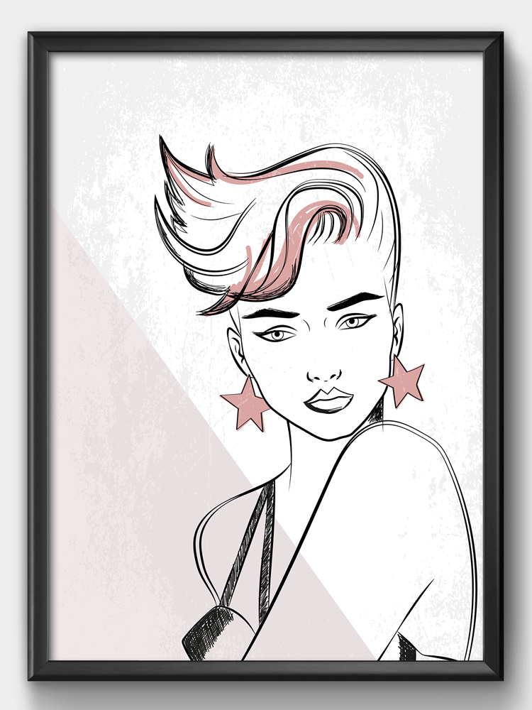 render e grafica milano poster woman 3